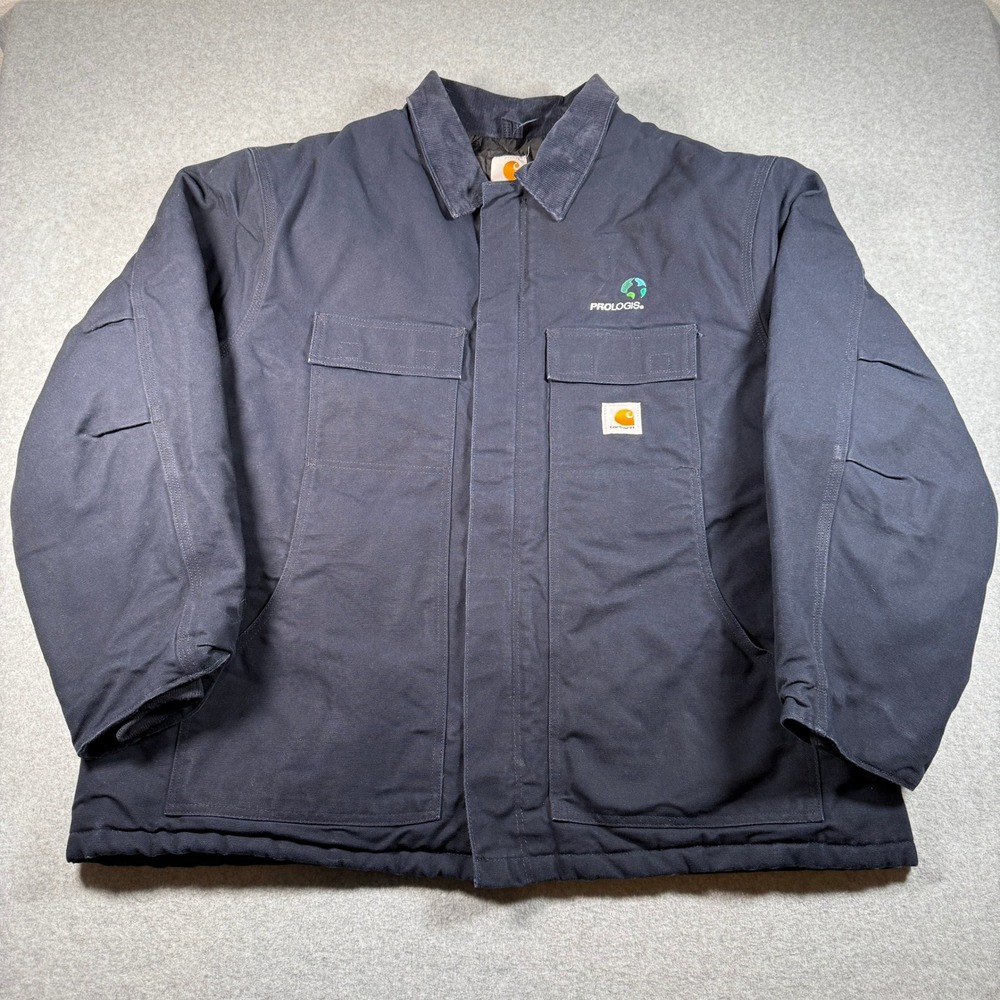 Carhartt C003 Duck Traditional Coat Arctic Quilt Lined Navy Men's 2XL